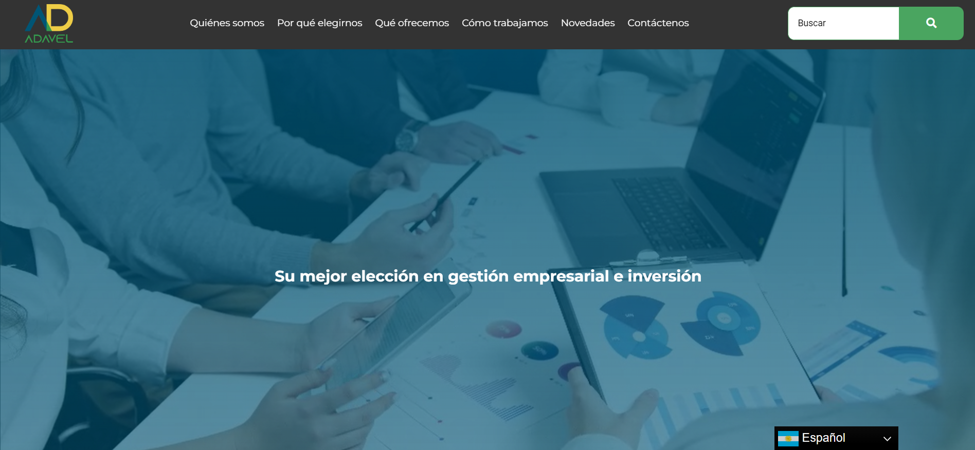 Web Institucional — Adavel