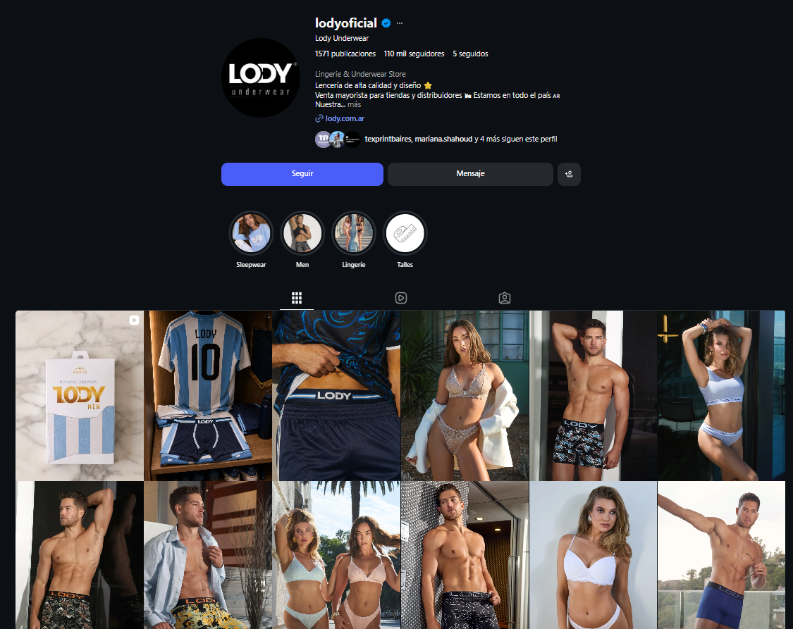 Comunicación Digital — Lody Underwear